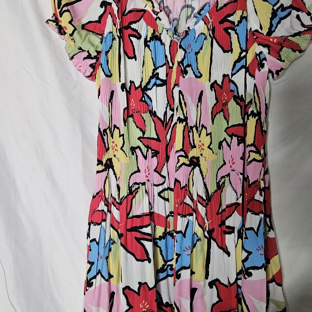 Kate & Mallory Colorful Floral Blouse